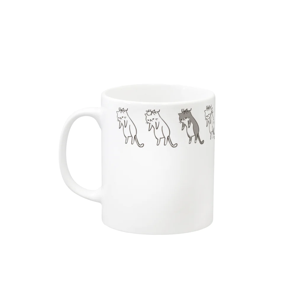 めまして！のねこ量産 Mug :left side of the handle