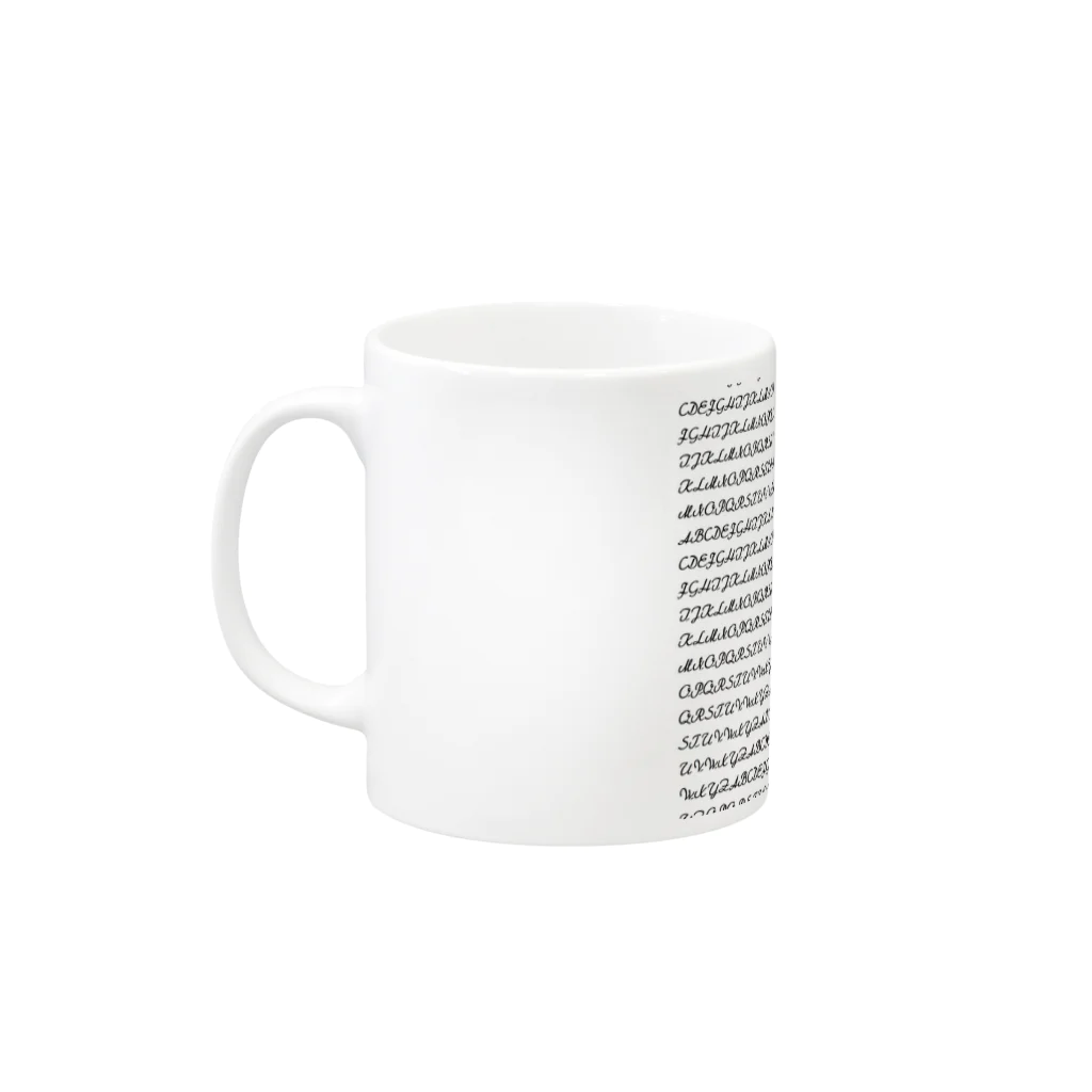 niniのalphabet Mug :left side of the handle