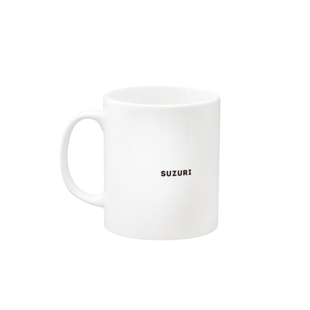 忍者スリスリくんのI LOVE SZR. Mug :left side of the handle