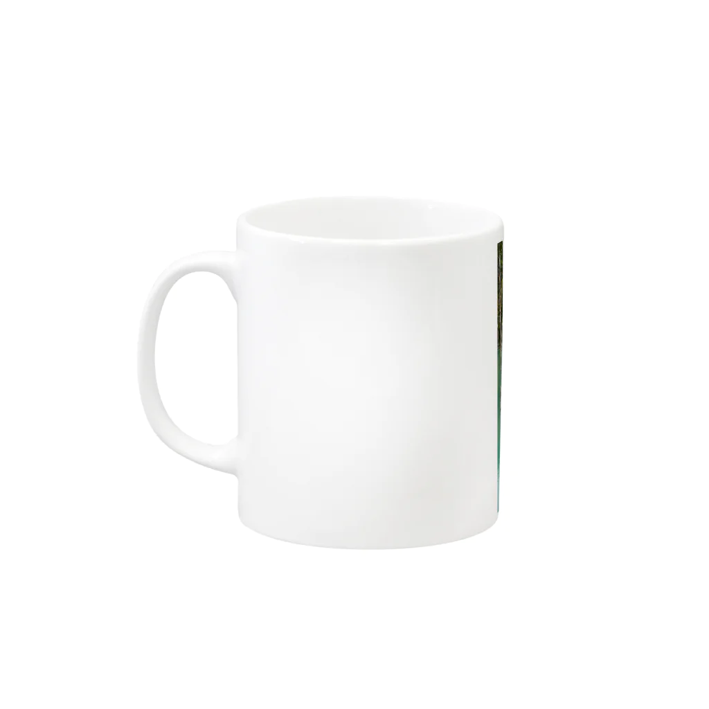 kazutakasの青い池 Mug :left side of the handle