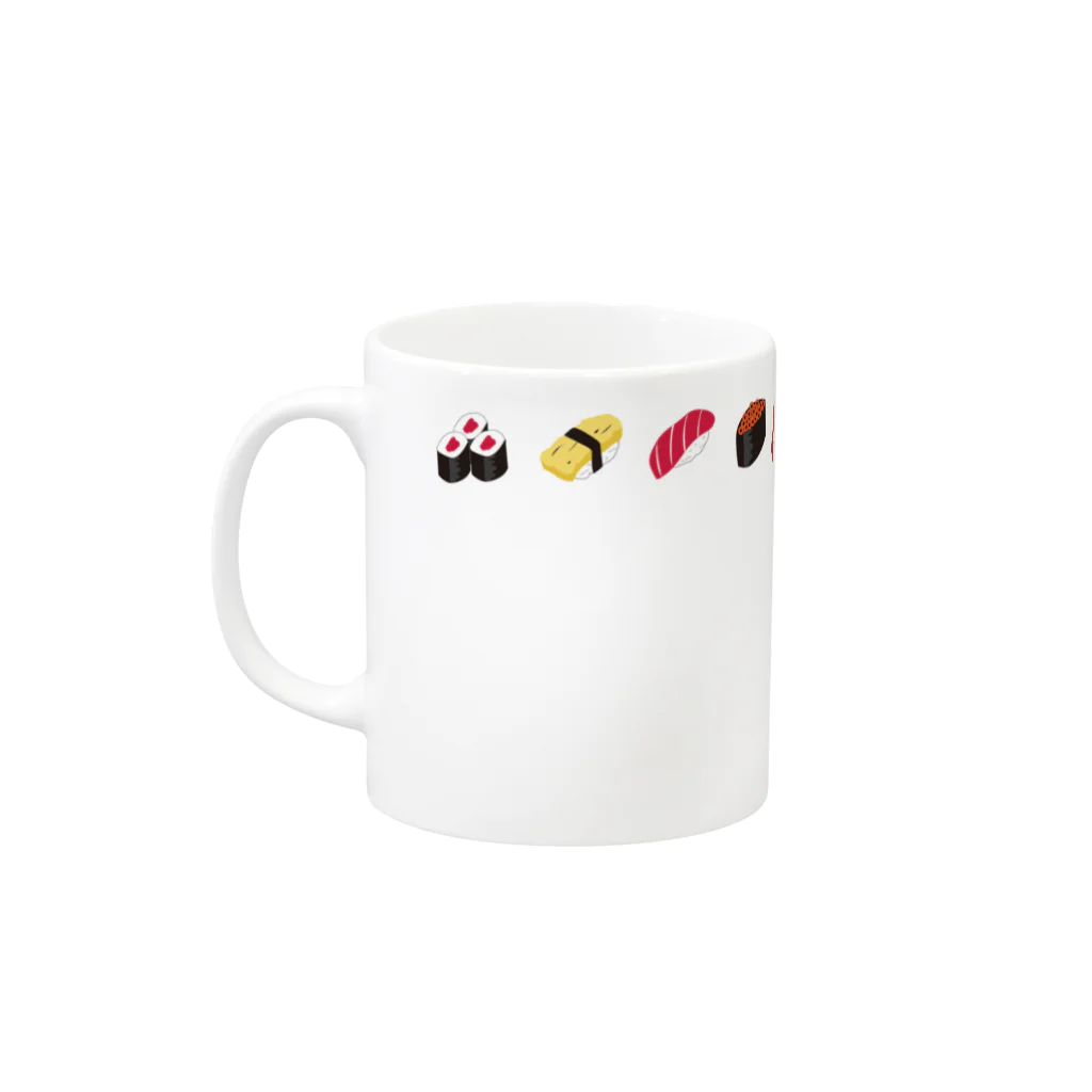 junのSUSHI Mug :left side of the handle