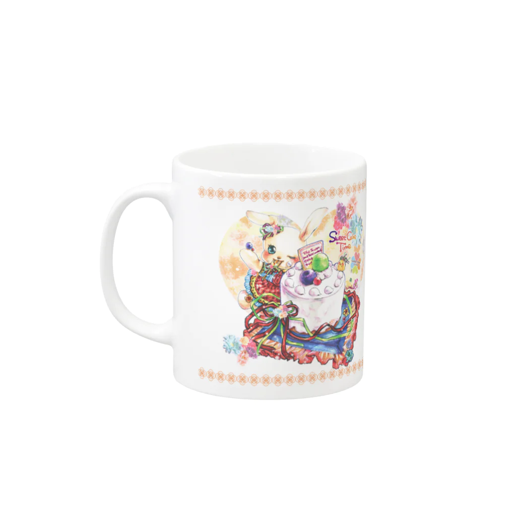 hirokaのSweetCakeTime(右用) Mug :left side of the handle