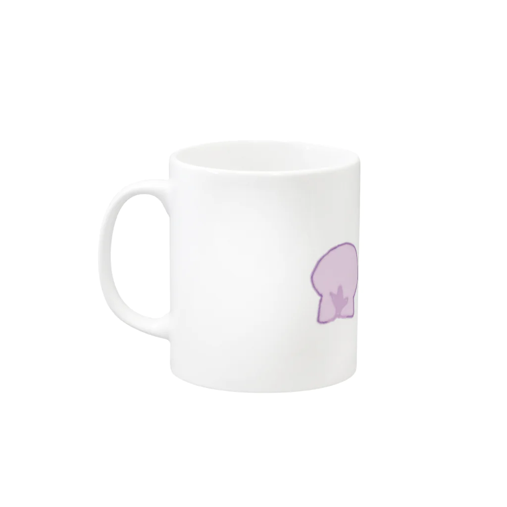 遊泳禁止のホタテの赤ちゃん Mug :left side of the handle