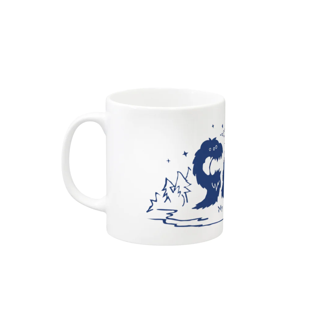 SAABOのモンスターミーティング Mug :left side of the handle