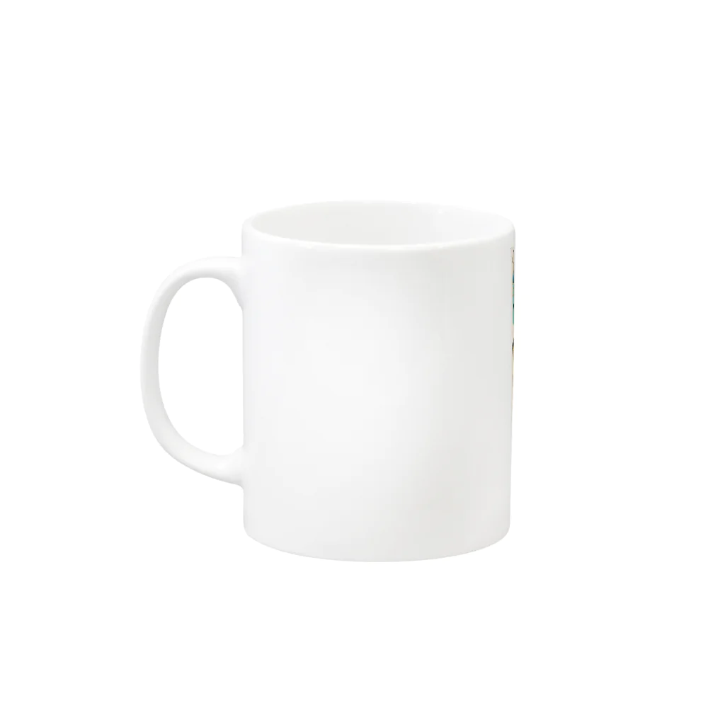 安永峰夫の北斎-2 Mug :left side of the handle