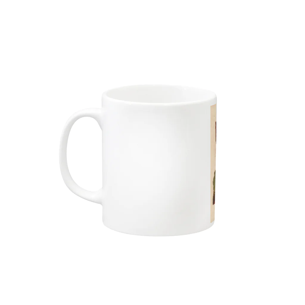 J. Jeffery Print Galleryの『博物学の普遍的システム』 Mug :left side of the handle