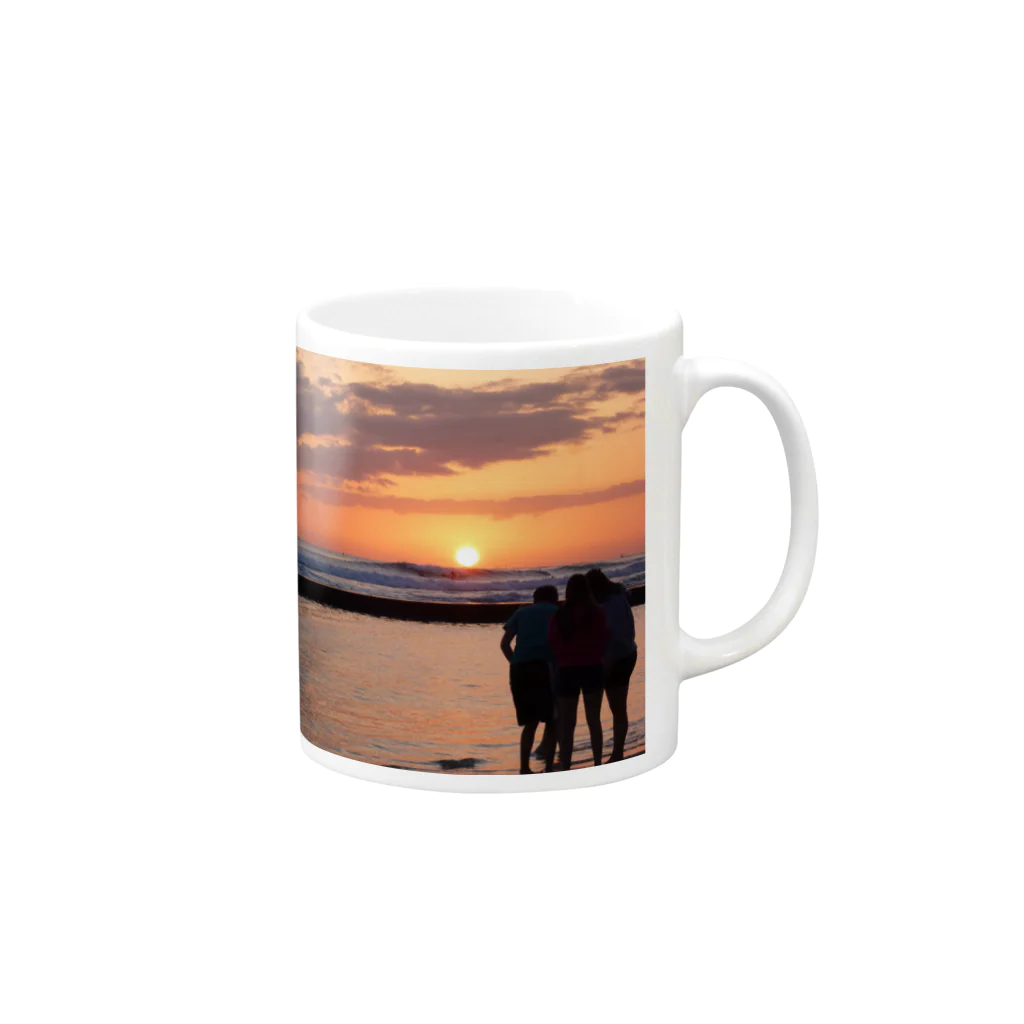 r-mitukoのsun set Mug :right side of the handle