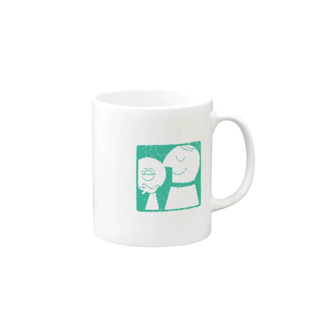 Hawaii LabelのHawaii Record mug_SB マグカップの取っ手の右面