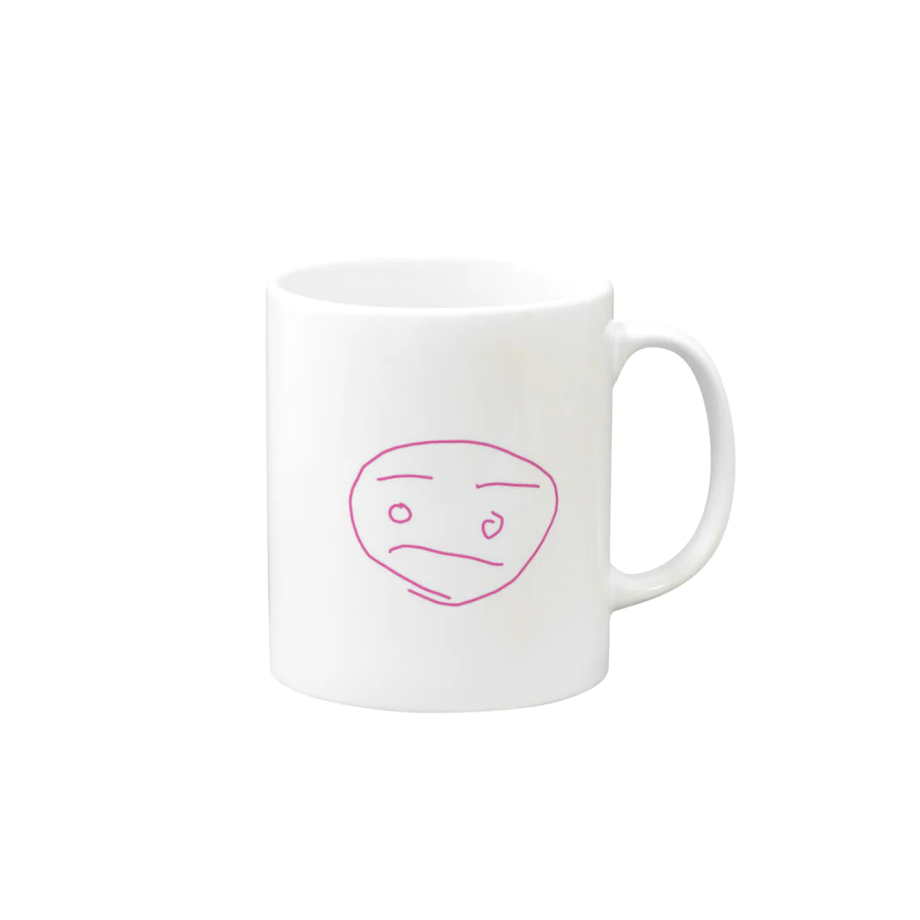 momomamaのoekaki KAO Mug :right side of the handle