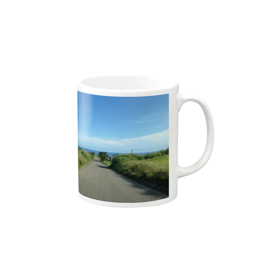 げんしょうのカントリーロード Mug :right side of the handle