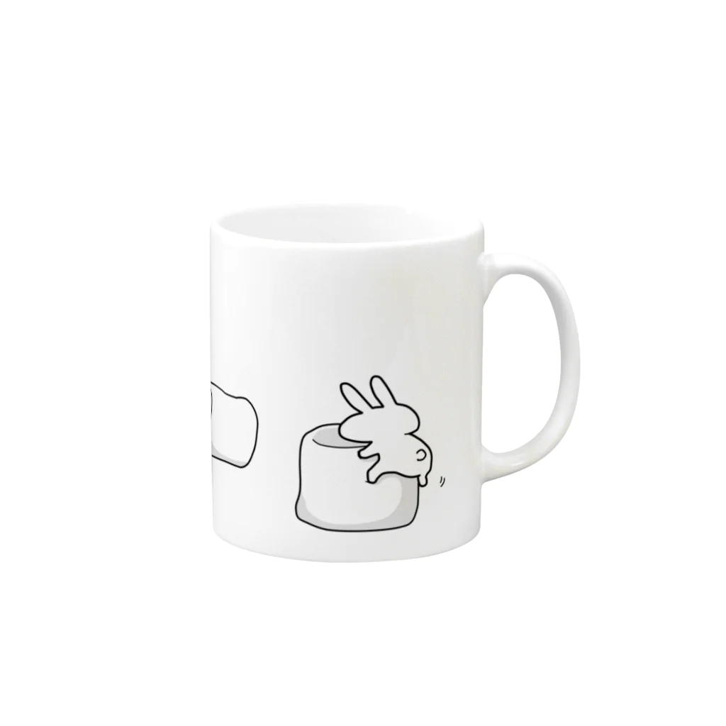 夏木のましゅまろ登山 Mug :right side of the handle