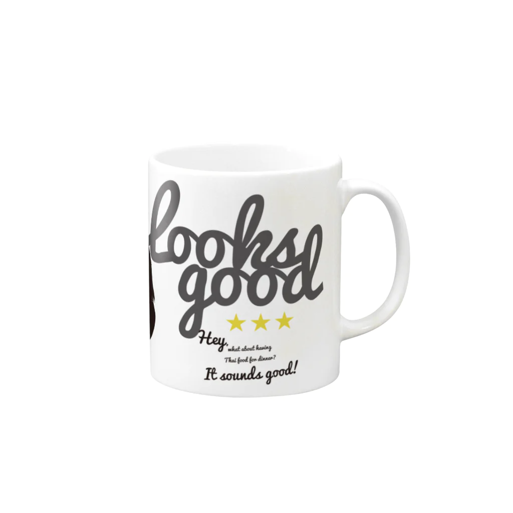 eseeのLooks good Mug :right side of the handle