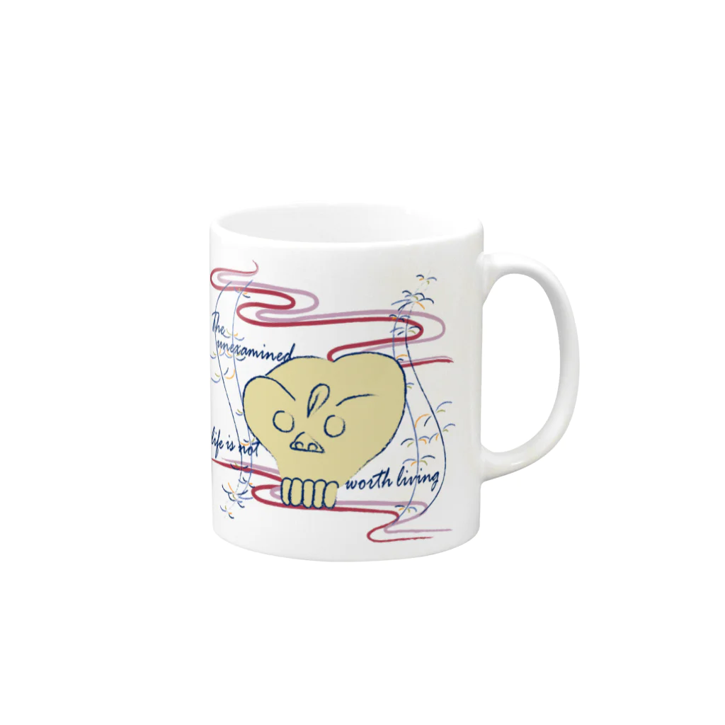 atelier  Enough のCG-KONDO-DOKURO-col Mug :right side of the handle