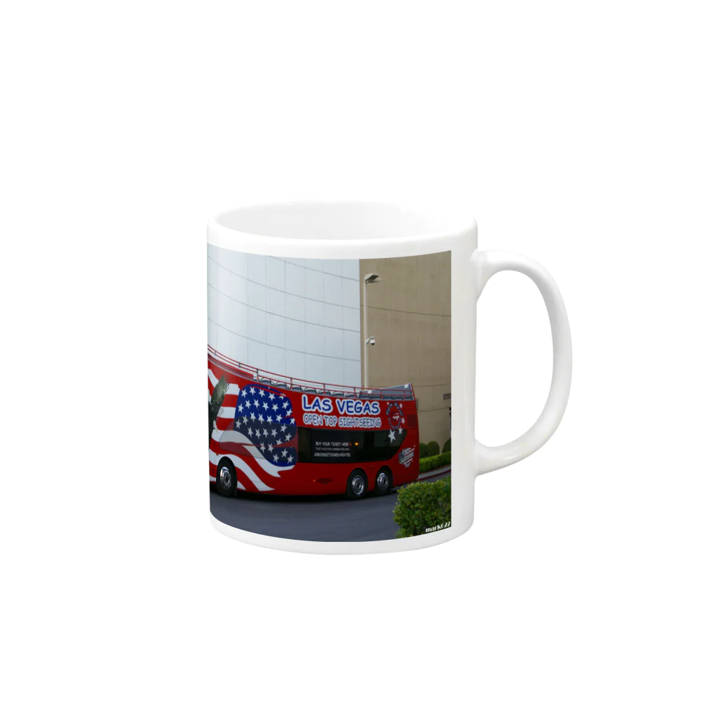 M.MORIのLas Vegas Bus Mug :right side of the handle