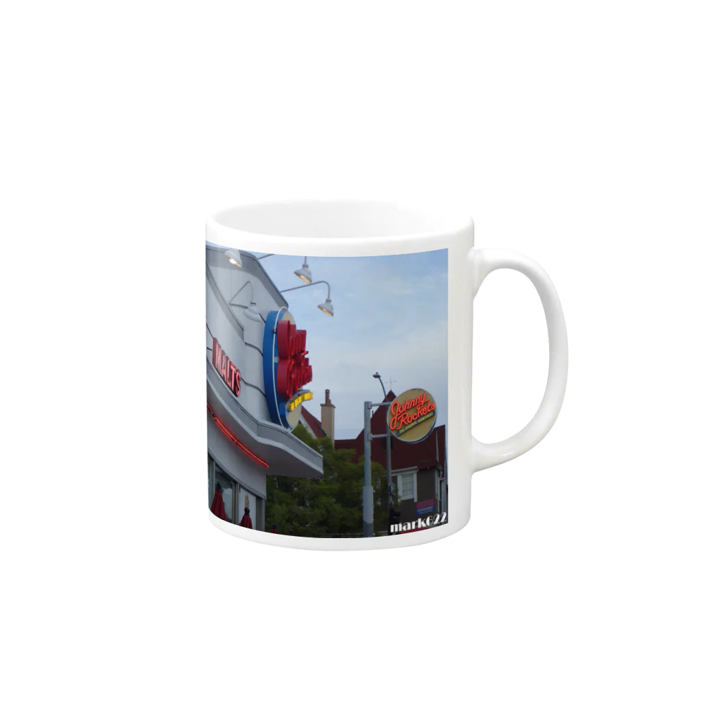 M.MORIのLos Angeles Melrose-2 Mug :right side of the handle