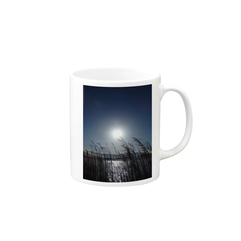 nowowrkingの太陽は、まだそこにいる Mug :right side of the handle