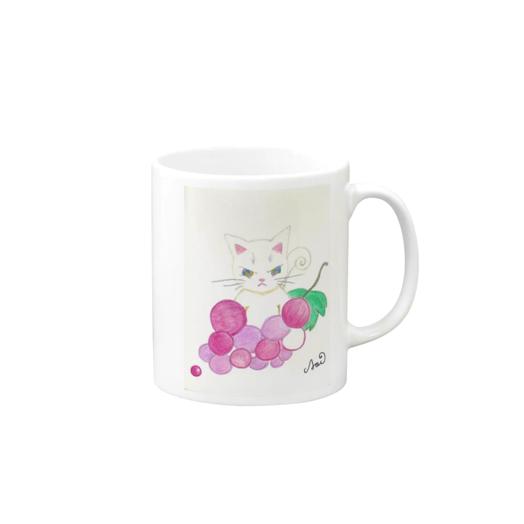 AoiのNaraNeco Mug :right side of the handle