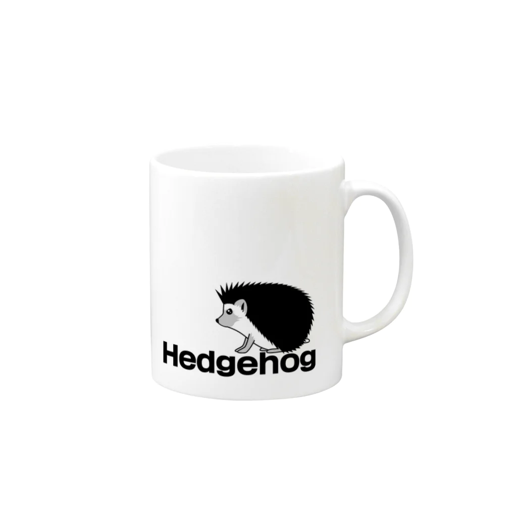 koji_kojiのHedgehog01 マグカップ マグカップの取っ手の右面