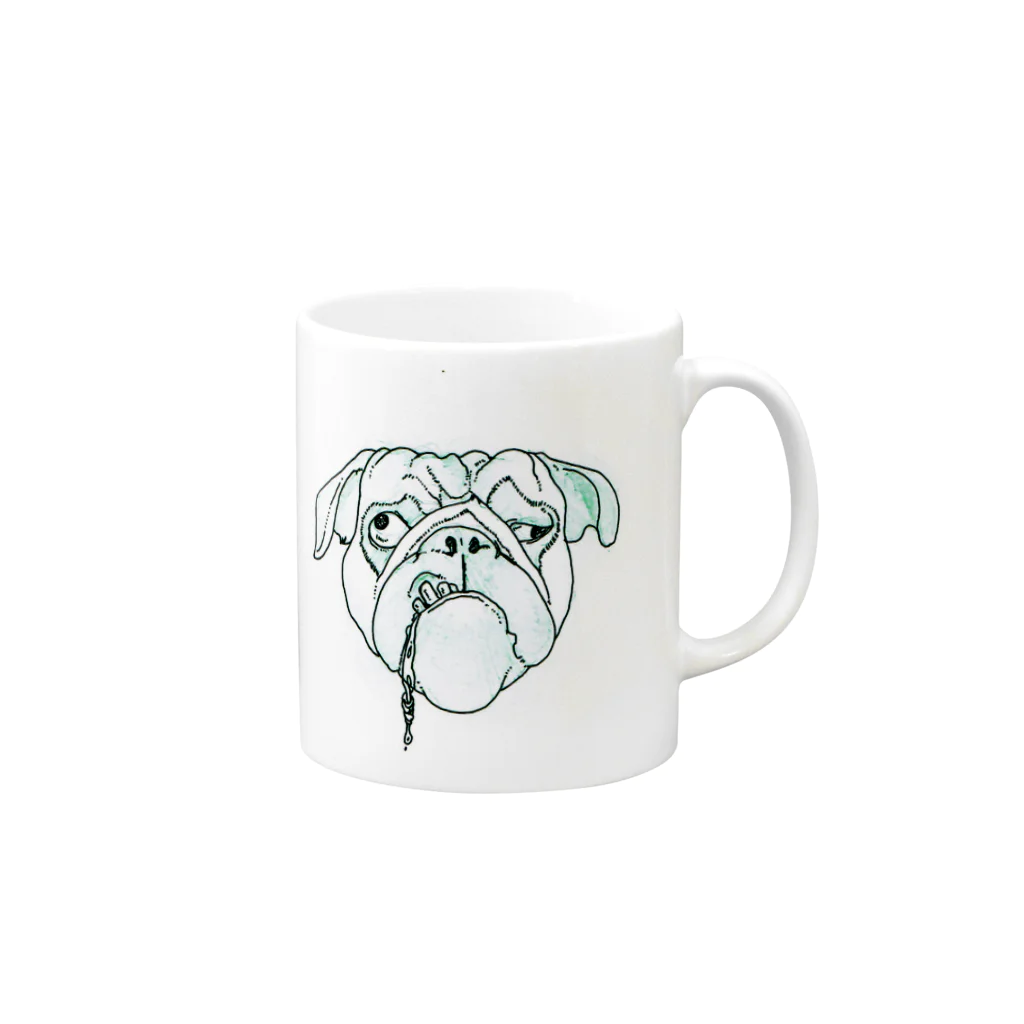 G　A　T　Y　Aのinu Mug :right side of the handle