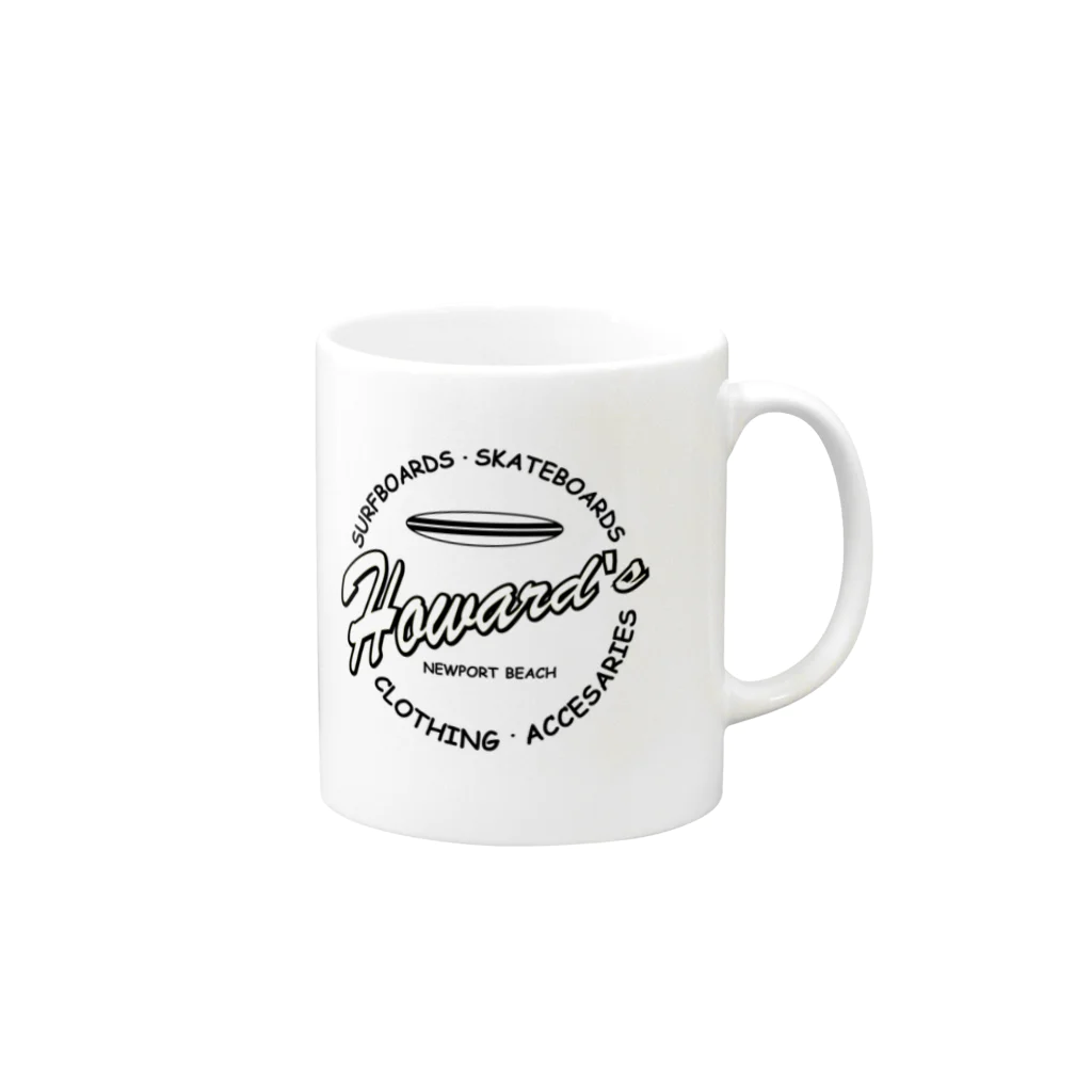MOTIONのSURF SHOPマグ Mug :right side of the handle