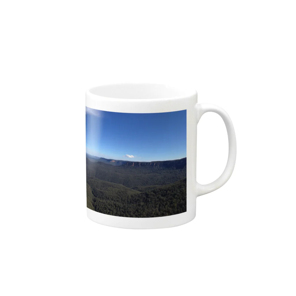 JP Link AustraliaのBlue Mountains Australia Mug :right side of the handle