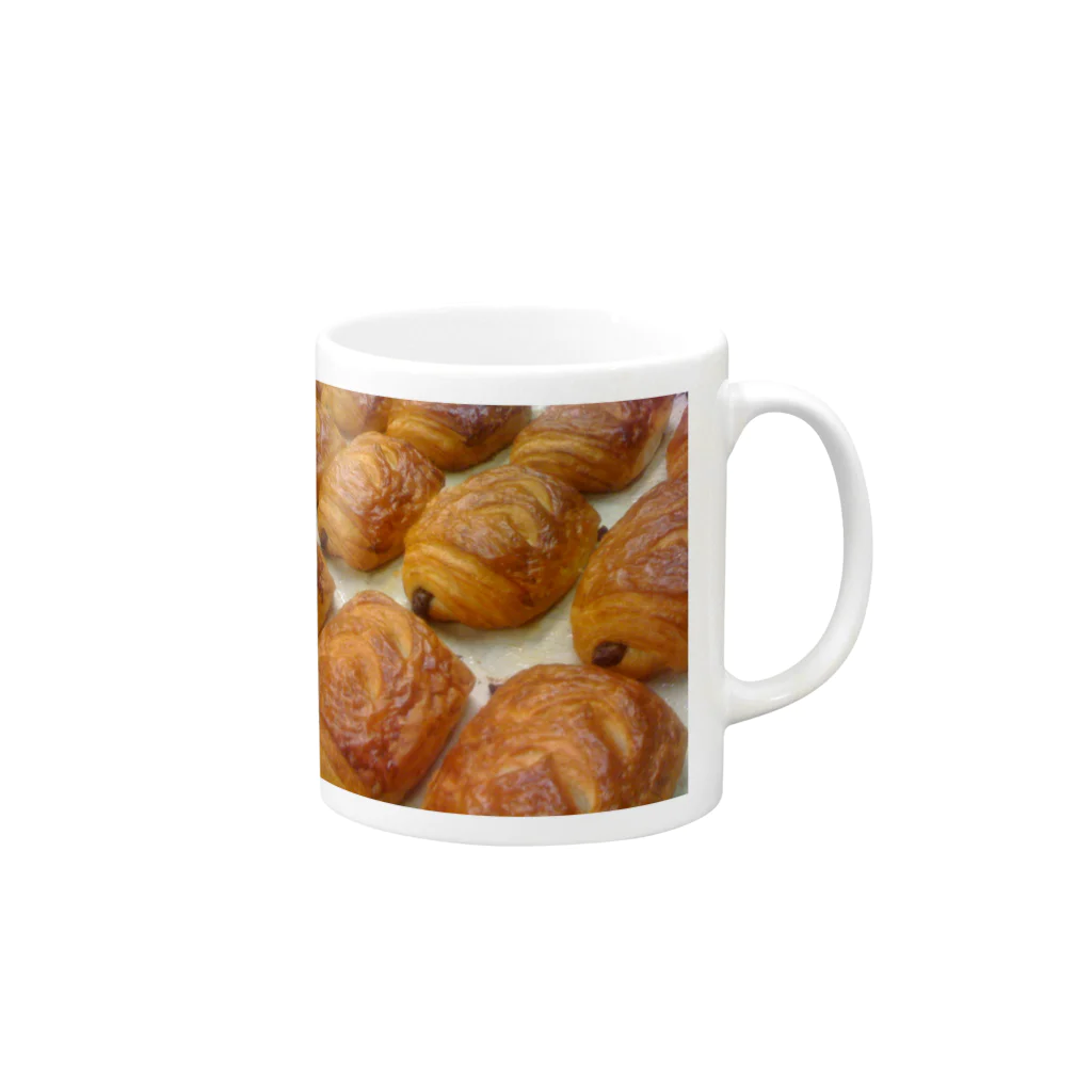 雪スナフのLove Chocolate croissant Mug :right side of the handle