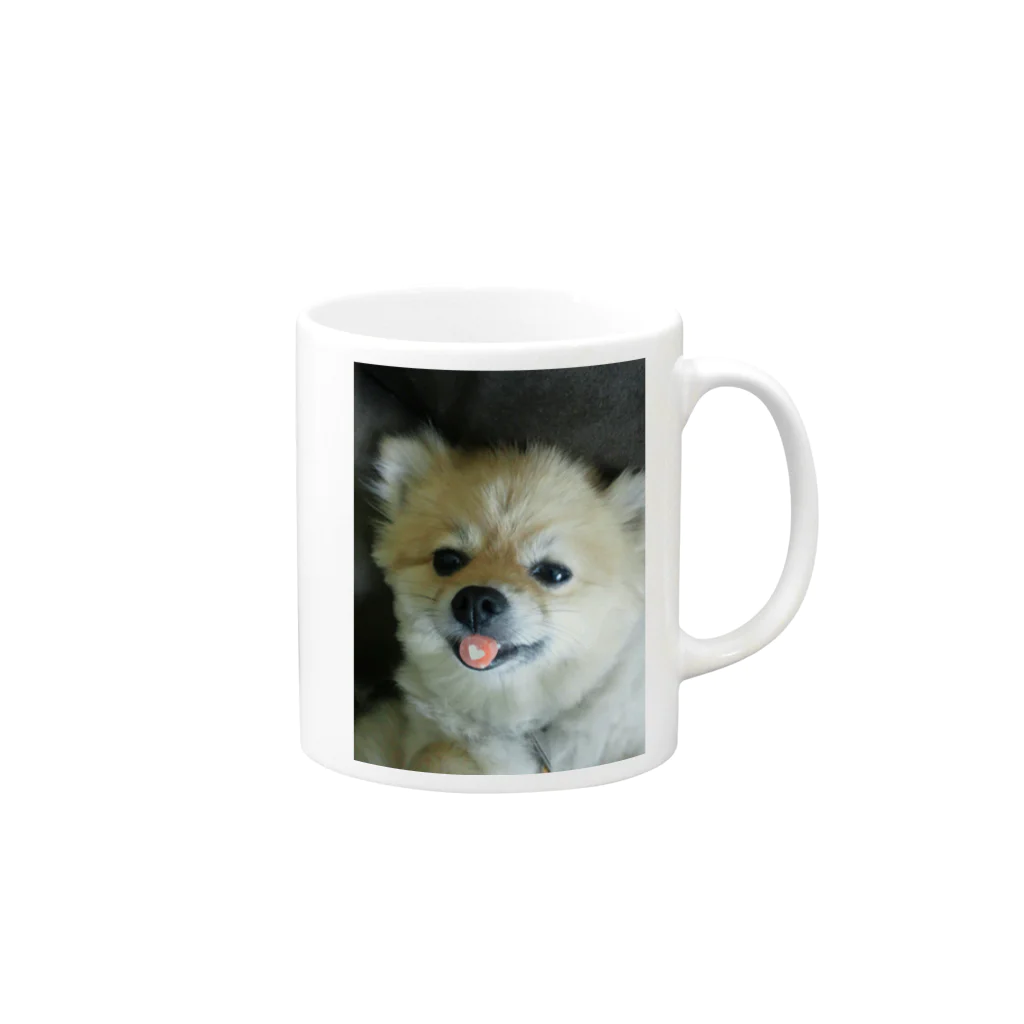 mamiのcocoからLOVE Mug :right side of the handle