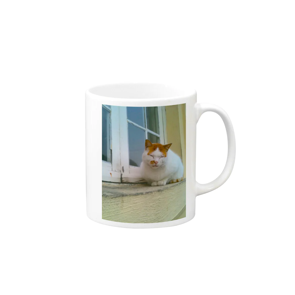 ken&co.Ltdのマルタ猫の幸福(ブサカワ) Mug :right side of the handle