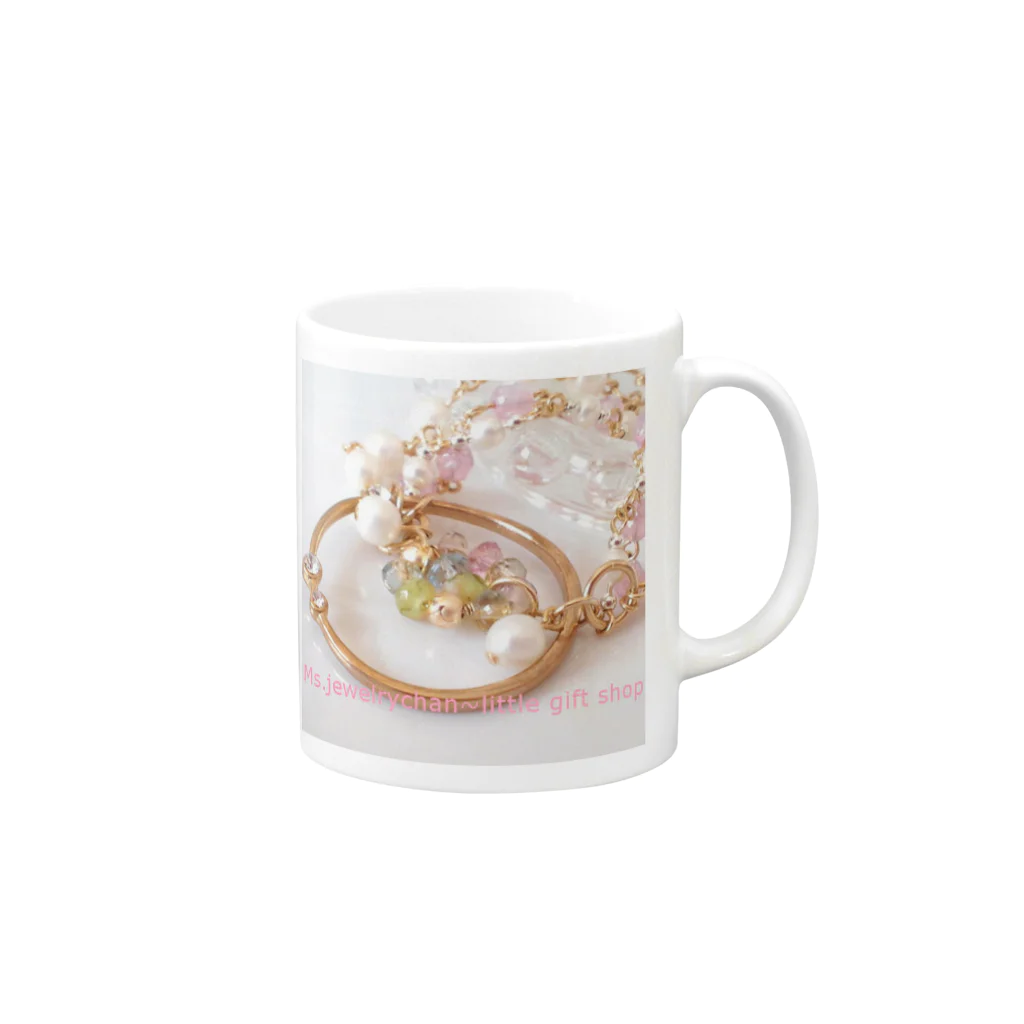 〇*haru*〇の*みじゅえりーちゃん*オリジナルカラフル Mug :right side of the handle