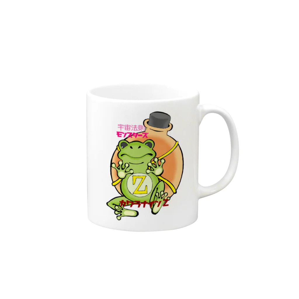 dorapocketのカワラナインZ Mug :right side of the handle