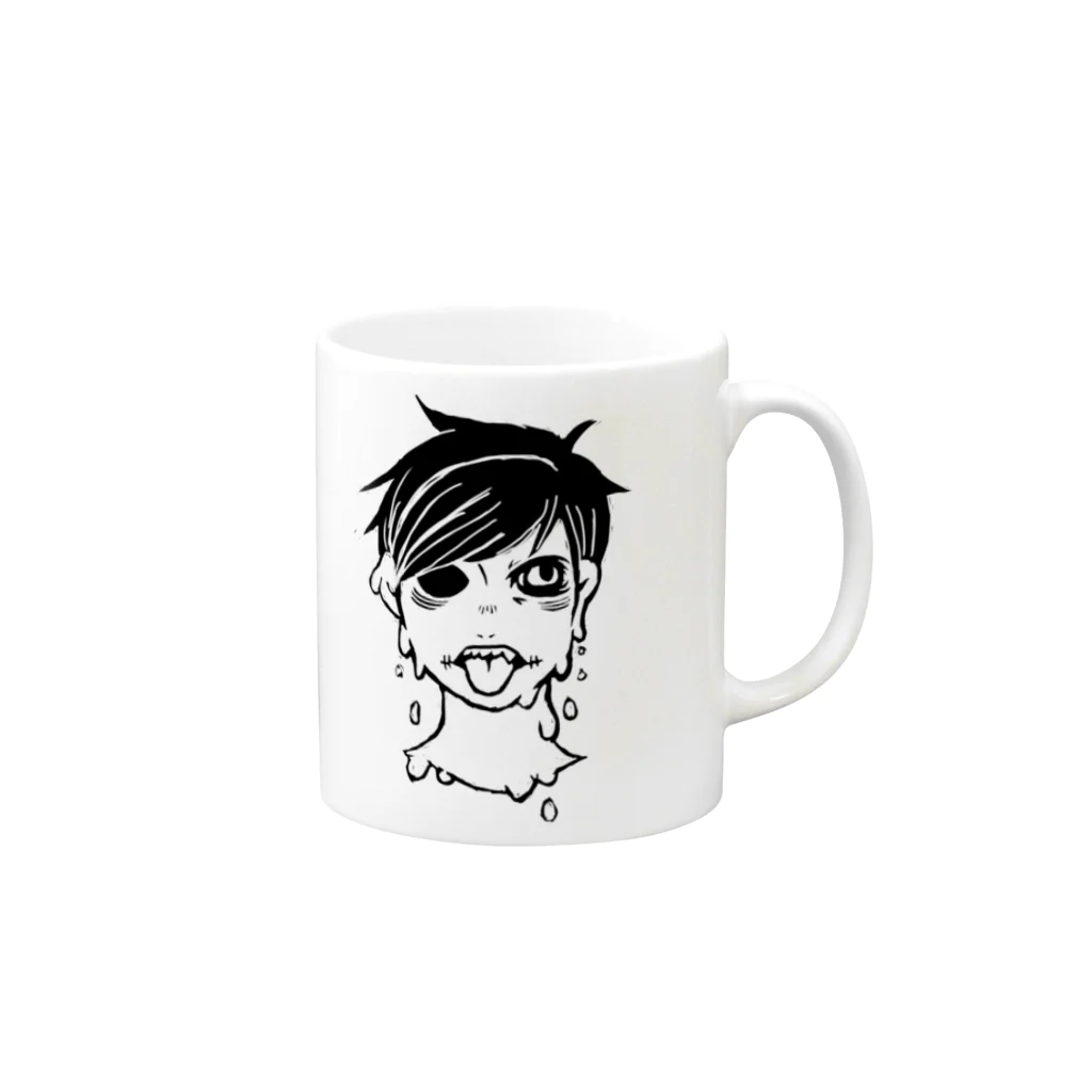 MEGULAさん宅のドッロドロ Mug :right side of the handle