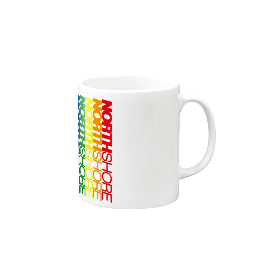 NORTH SHOREのNORTH SHORE rainbow2 Mug :right side of the handle