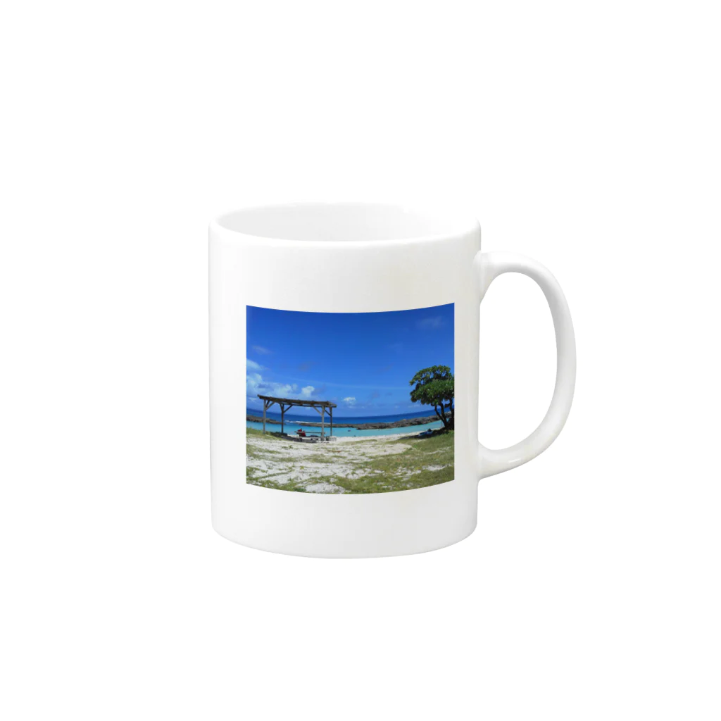 kokaneeの喜界島ビーチ Mug :right side of the handle