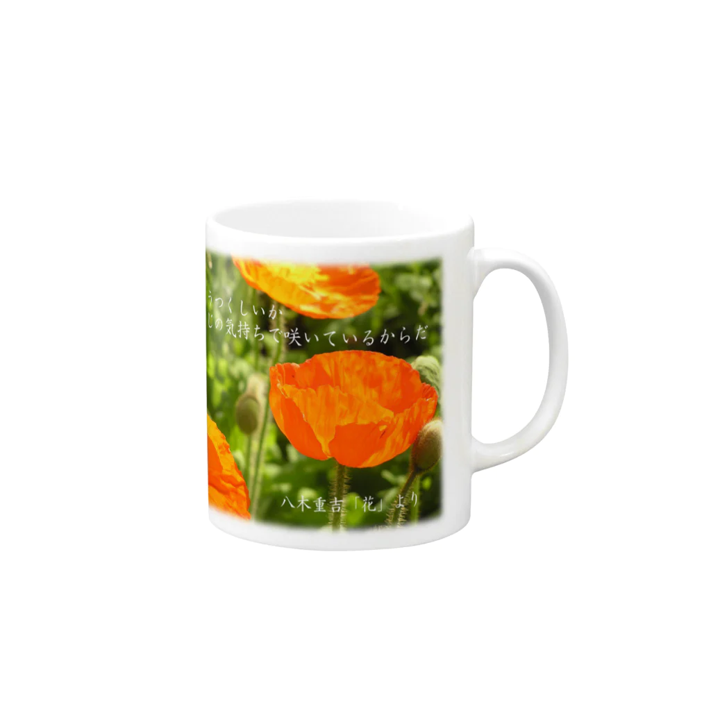 Pocotanの花はなぜうつくしいか Mug :right side of the handle