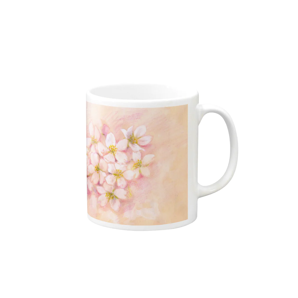 リラの桜 Mug :right side of the handle