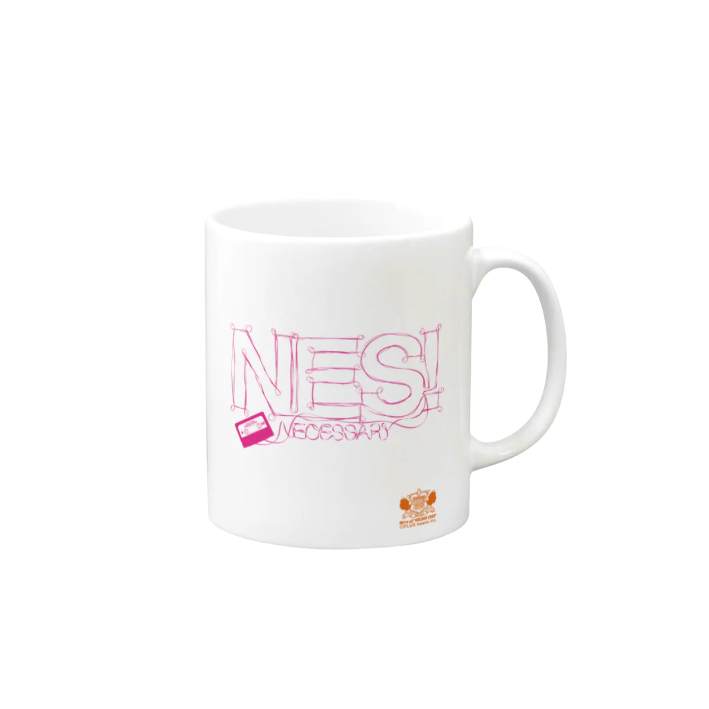 plusheadsのNES！ Mug :right side of the handle