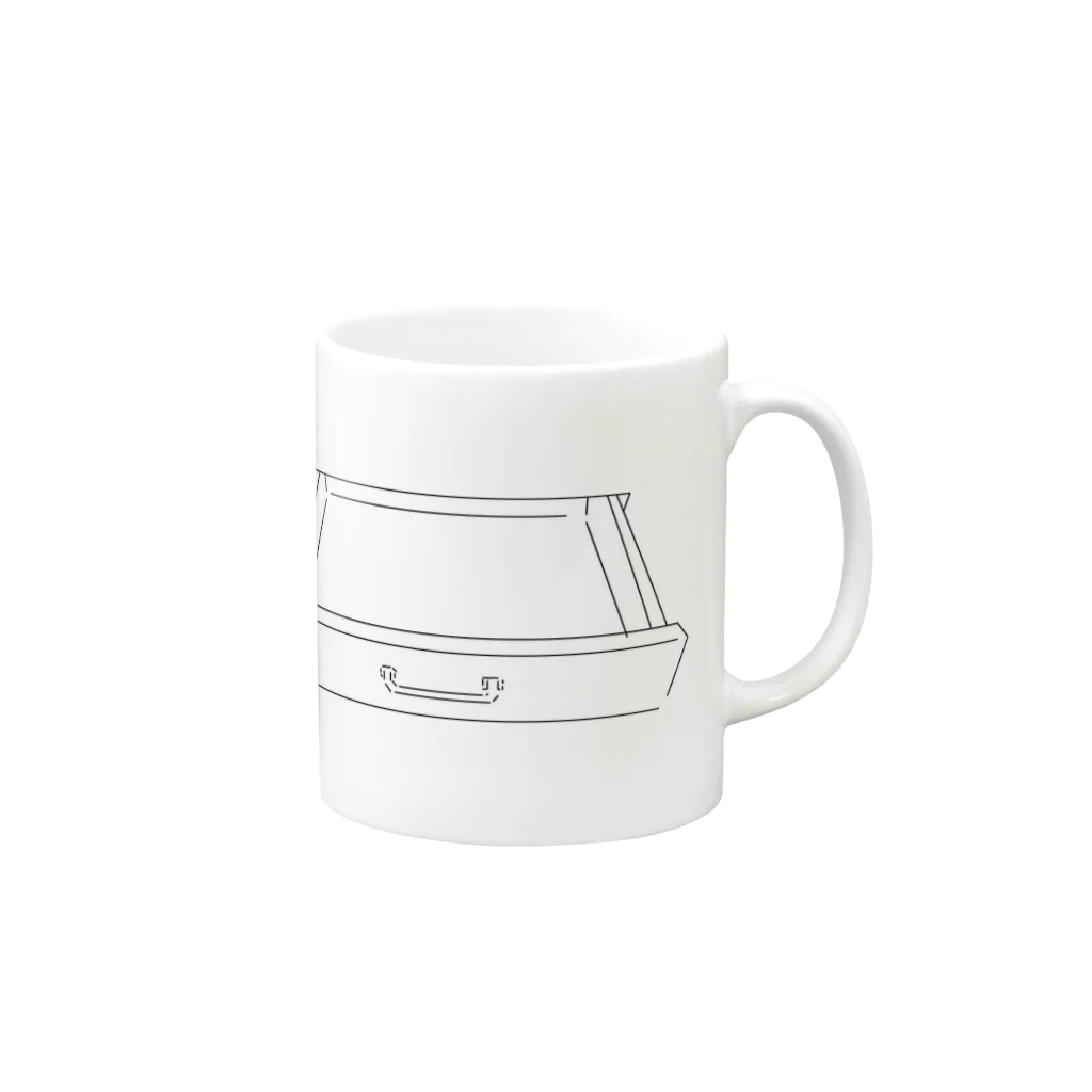 おそめの引き出しくん Mug :right side of the handle