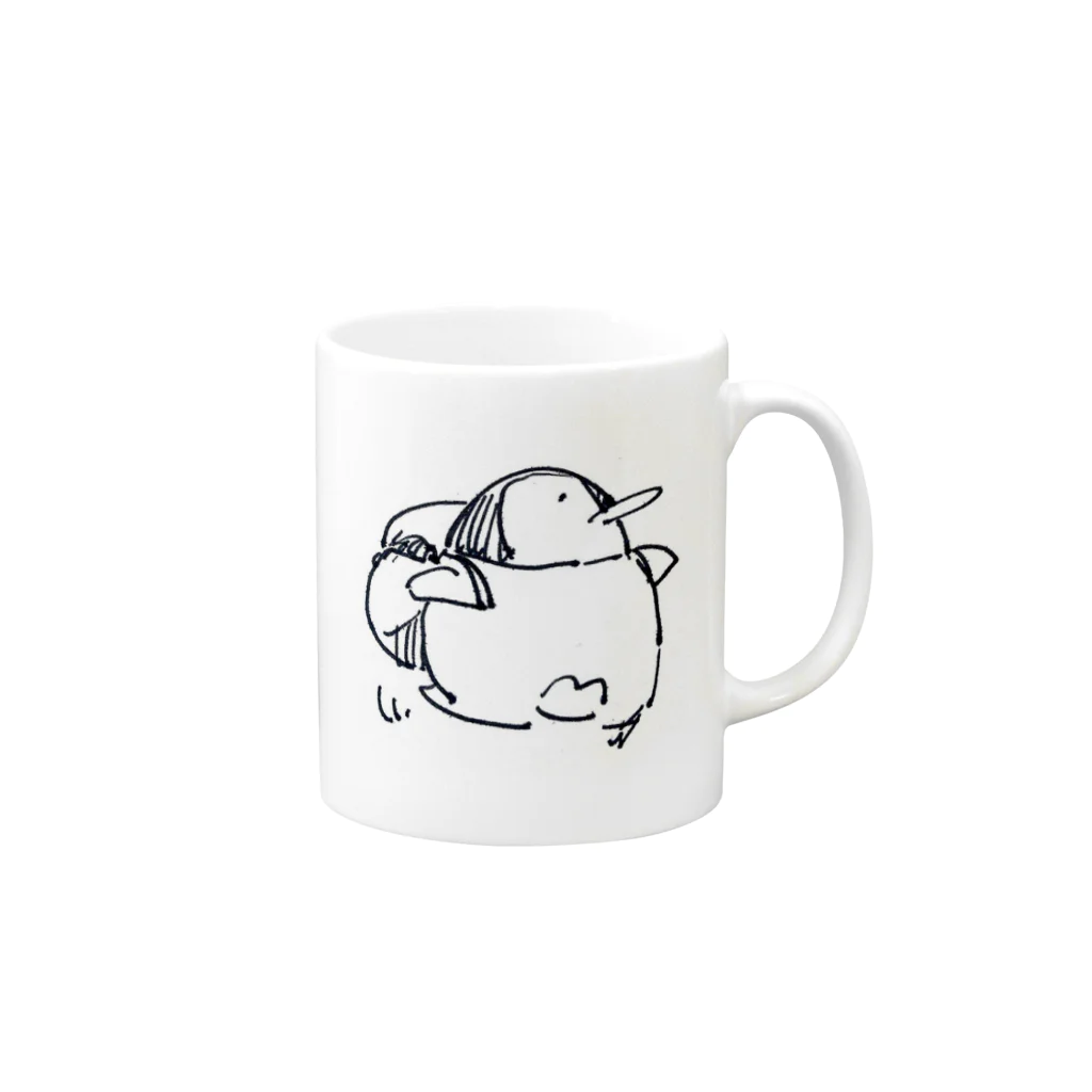 いーりのおでかけペンギン Mug :right side of the handle