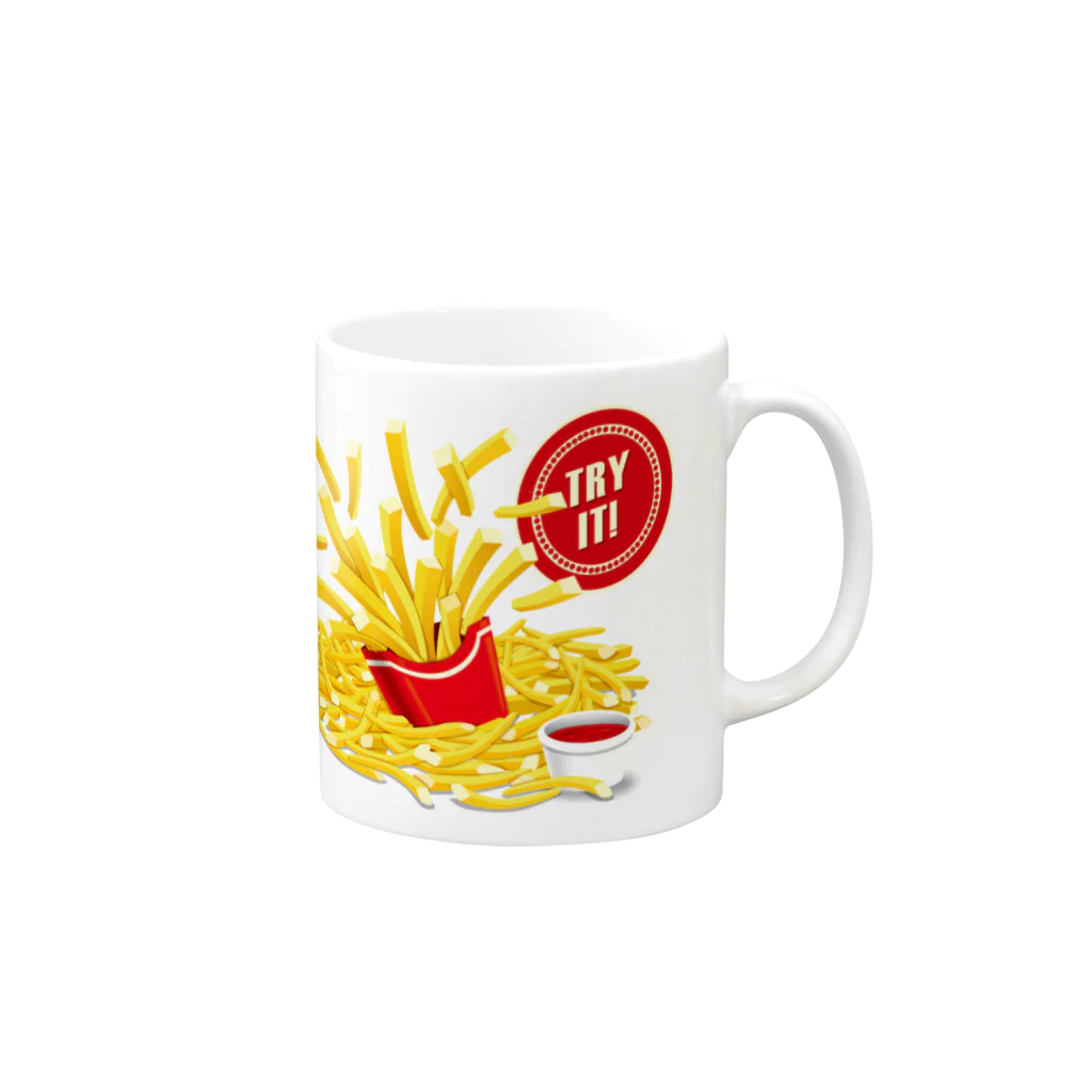 GRAPHICAのFrench Fries Series Mug :right side of the handle