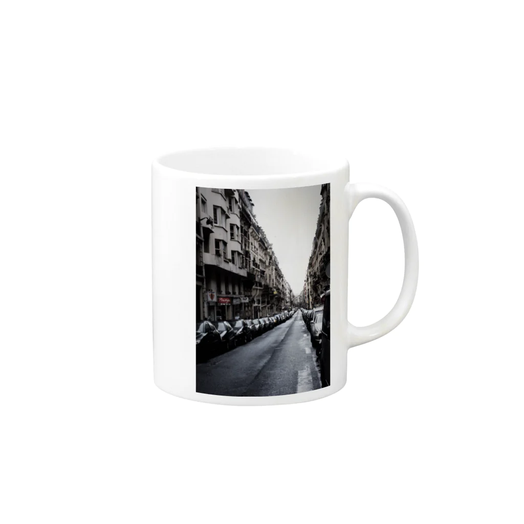 pilkkuのParis 2 Mug :right side of the handle