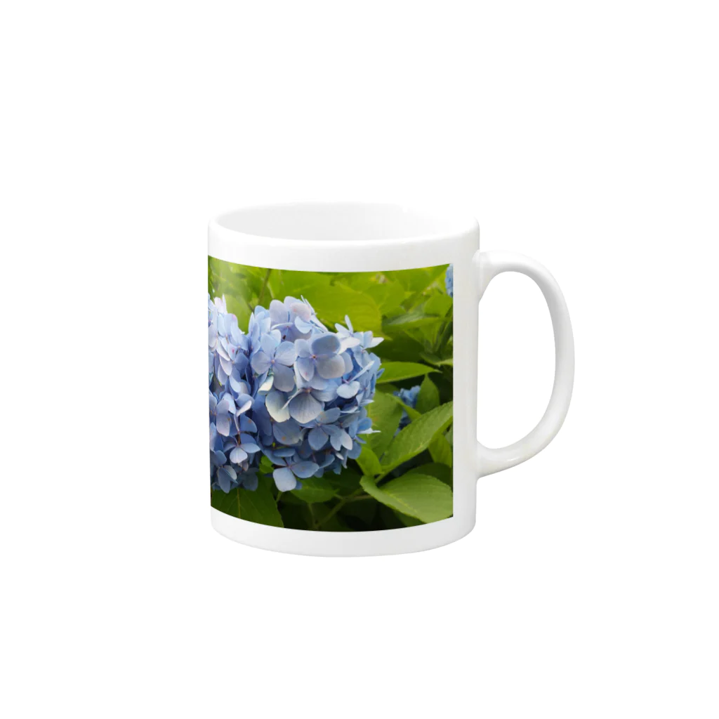 Chiaki.Sの紫陽花＊１ Mug :right side of the handle