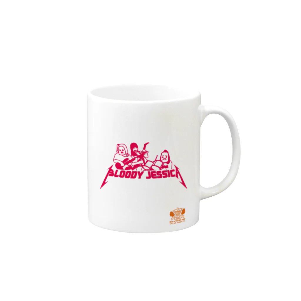 plusheadsのBLOODY JESSICA Mug :right side of the handle