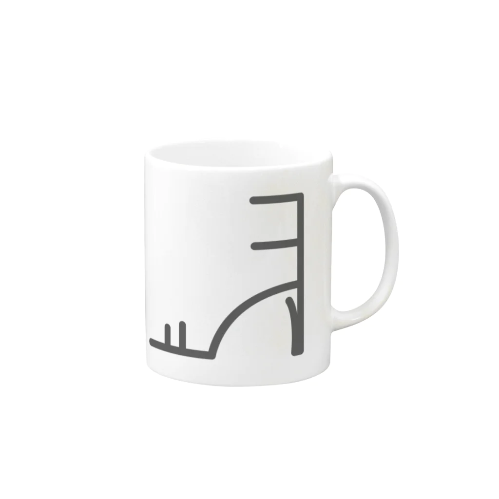 三浦 亮のpumps_logo Mug :right side of the handle