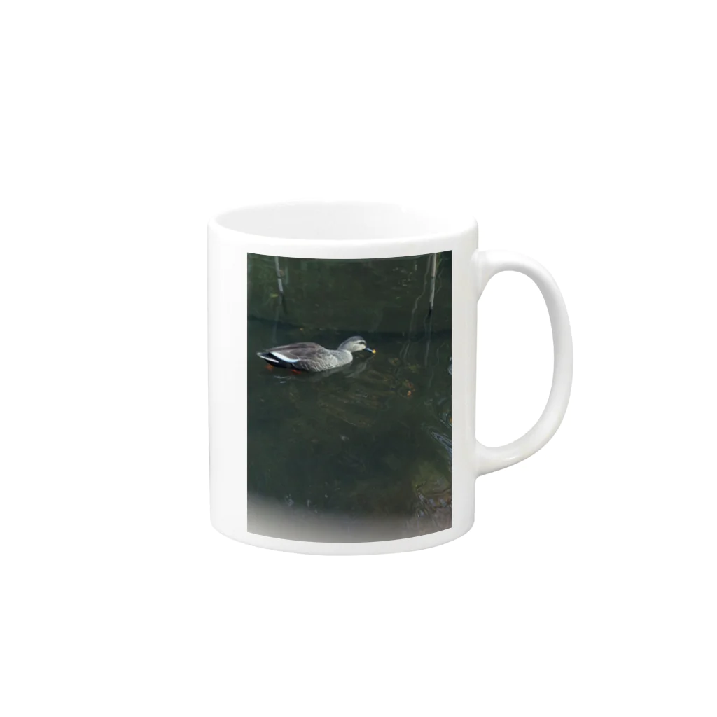 12345aのカモちゃん Mug :right side of the handle