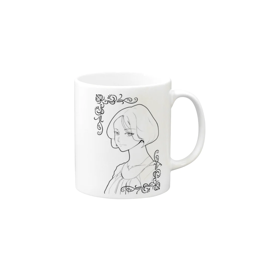 ガッツの綺麗なお姉さんは好きですか？シリーズ　～アロマ～ Mug :right side of the handle