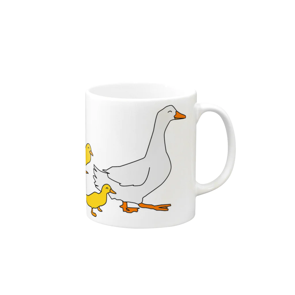 ramuneのあひる Mug :right side of the handle