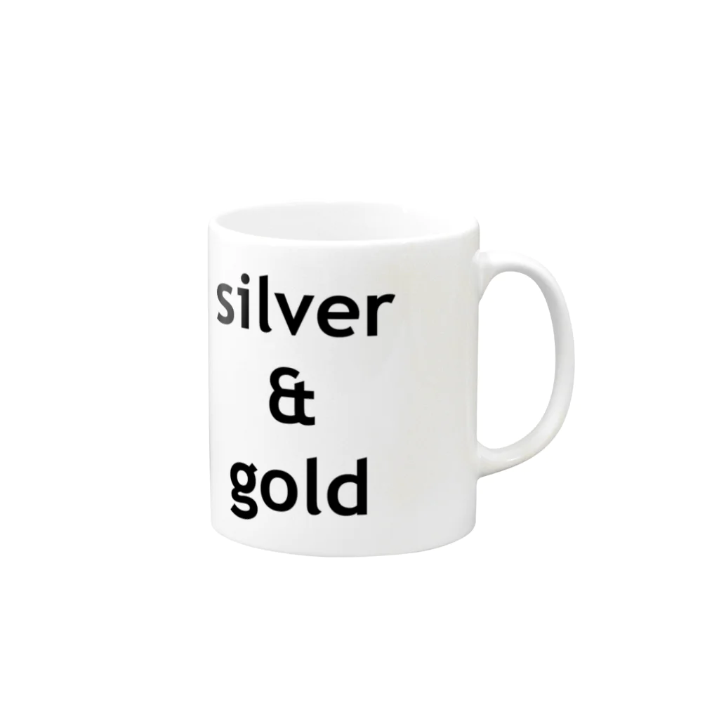 Lenのsilver & gold マグカップの取っ手の右面