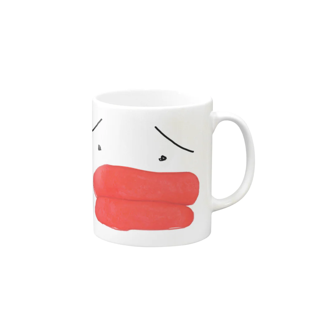 sssssinyaのたらー Mug :right side of the handle