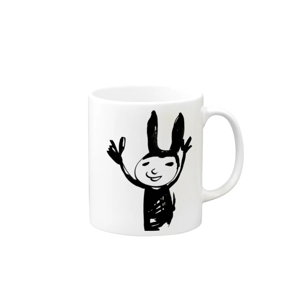 モリクマのusakuma festival  Mug :right side of the handle