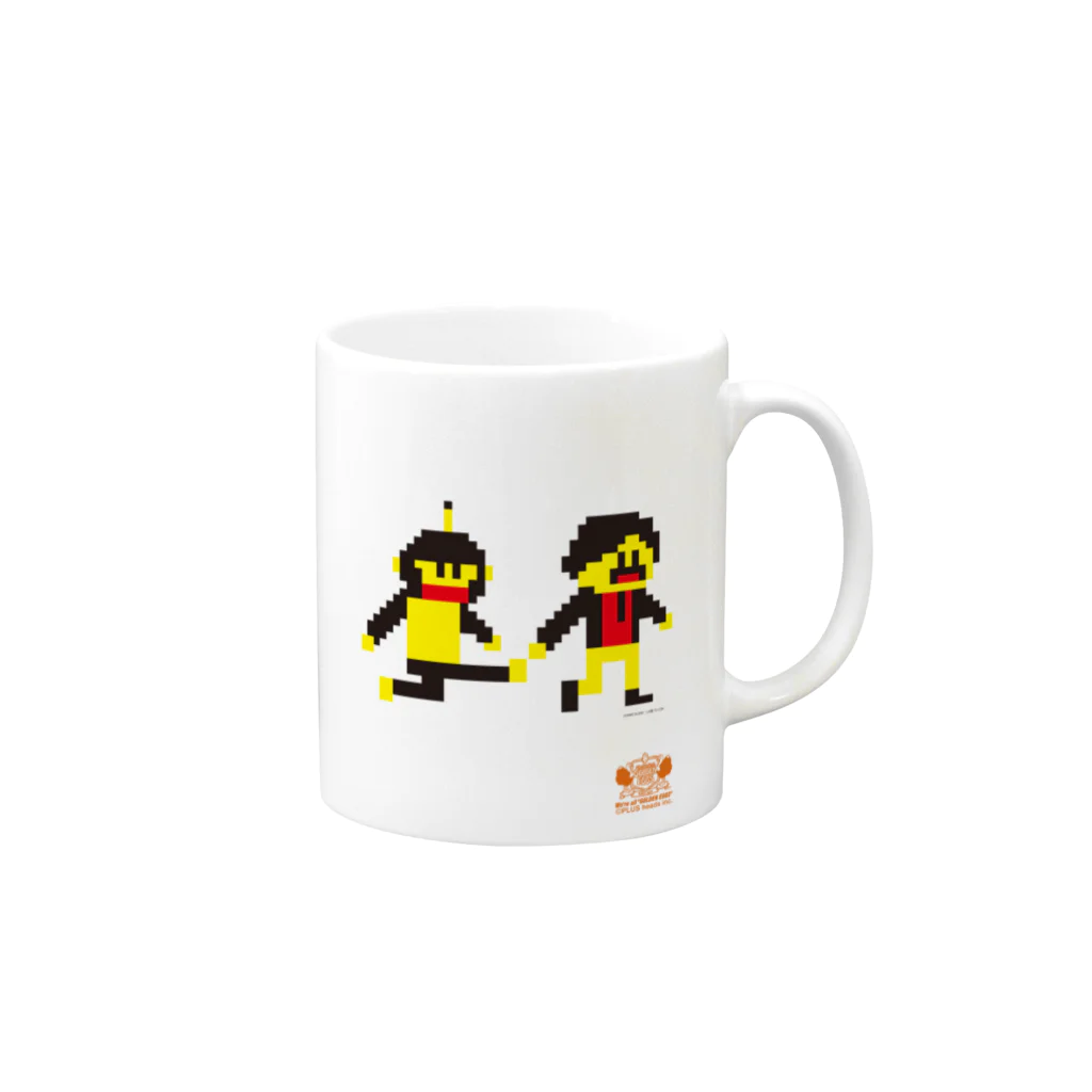 plusheadsのゾンビ島キャラクター Mug :right side of the handle